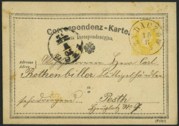 GANZSACHEN P 20 BRIEF, 1873, 2 Kr. Gelb, Karte (Poln.) Von ZYBACZOW Nach Pesth, Feinst - Autres & Non Classés