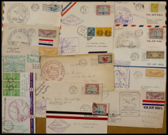 US-FLUGPOST 1928-1939, Partie Von 22 Verschiedenen Erstflugbelegen, Meist Prachterhaltung - Autres & Non Classés