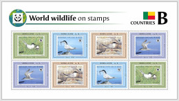 SIERRA LEONE 2024 MNH WWF Fauna Of The World Roseate Tern M/S 8v - OFFICIAL ISSUE – DHQ2517 - Ongebruikt