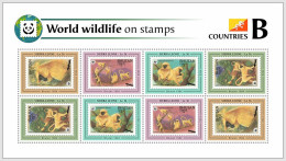 SIERRA LEONE 2024 MNH WWF Fauna Of The World Golden Languar Monkey M/S 8v - OFFICIAL ISSUE – DHQ2517 - Ongebruikt