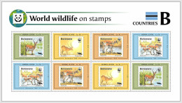 SIERRA LEONE 2024 MNH WWF Fauna Of The World Antelope M/S 8v - OFFICIAL ISSUE – DHQ2517 - Ongebruikt