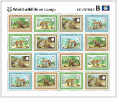 SIERRA LEONE 2024 MNH WWF Fauna Of The World Jaguar M/S 16v - OFFICIAL ISSUE – DHQ2517 - Ongebruikt