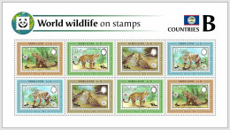 SIERRA LEONE 2024 MNH WWF Fauna Of The World Jaguar M/S 8v - OFFICIAL ISSUE – DHQ2517 - Ongebruikt