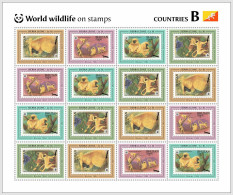 SIERRA LEONE 2024 MNH WWF Fauna Of The World Golden Languar Monkey M/S 16v - OFFICIAL ISSUE – DHQ2517 - Ongebruikt