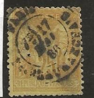 Timbre France Type II Sage N° 92 - 1898-1900 Sage (Type III)