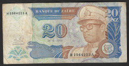 Zaire - Banconota Circolata Da 20 Nuovi Zaires P-56 - 1993 #19 - Zaire