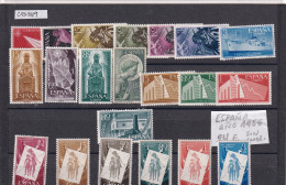 CRS1119 SELLOS ESPAÑA AÑO 1956 COMPLETO SIN CHARNELA - Andere & Zonder Classificatie