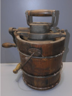 -ANCIENNE SORBETIERE BOIS SPHINX FILAKOVO TCHECOSLOVAQUIE Début XX JUS GRENIER  E - Ancient Tools