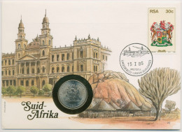 Südafrika 1985 Justizpalast Pretoria Numisbrief 50 Cent (N356) - Zuid-Afrika