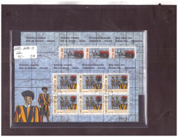 SUISSE - No SBK 1183-1184 - FEUILLET(S) OBLITERE(S) - COTE: 75 CHF - Blocks & Kleinbögen