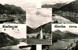 Weissensee Kaernten Kirche Panorama Mit Alpen - Weissensee
