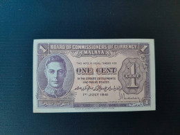 MALAYA 1 CENT 1941 NEUF/UNC - Malesia