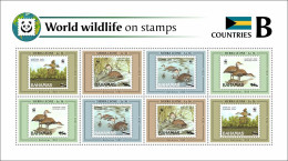 Sierra Leone 2024, WWF On Stamps, Ducks, Bahamas, 8val In BF - Ongebruikt