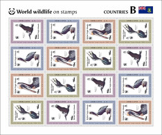 Sierra Leone 2024, WWF On Stamps, Pelican, 16val In BF - Ongebruikt