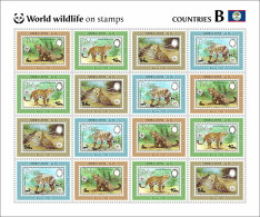 Sierra Leone 2024, WWF On Stamps, Jaguar, Belize, 16val In BF - Ongebruikt
