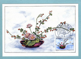 Carte Maximum Monaco 1987 - Concours International De Bouquets - YT 1598 - Maximumkarten (MC)