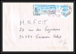 01013 Bouches Du Rhone Lettre Aubagne Pour Vincennes 2000 Flamme Aubagne Active Acceuillante - Lettres & Documents