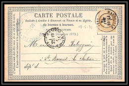 00249 Carte Postale Précurseur Bouches Du Rhone Marseille Cérès N°59 Cad T15 Saint Bonnet Le Chateau Loire 1874 - Cartes Précurseurs