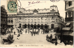 CPA PARIS 8e - La Gare Saint-Lazare (80121) - Nahverkehr, Oberirdisch