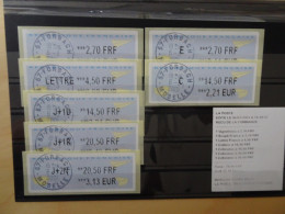 Frankreich ATM 18e ZS1 Satz Gestempelt (6410) - 2000 Type « Avions En Papier »