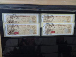 Frankreich ATM 48 4 Werte Gestempelt (6405) - 1999-2009 Vignettes Illustrées