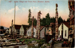 Alaska - Indian Village And Totem Poles Howkan - Andere & Zonder Classificatie