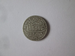 Rare! Maroc/Morocco 1 Dirham 1314(1896) Silver Coin Paris Mint Abdul Aziz I - Maroc