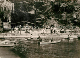 Rathen Saechsische Schweiz Amselsee Bootsstation - Rathen