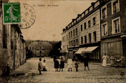 14-ORBEC...RUE CARNOT...CPA ANIMEE - Orbec