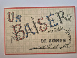ZINGEM UN BAISER DE AUTHENTIEKE OPDRUK GLINSTERTJES MOOI PK TOP - Zingem