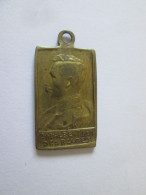 Belgique/Belgium Medaille Bronze Roi Albert:A Notre Roi A Nos Heros A Nos  Freres Soldats 1914,taille=28 X 20 Mm - Altri & Non Classificati