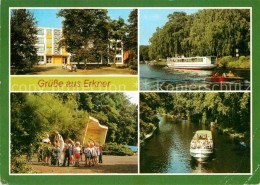 Erkner Oberschule Schiffsanlegestelle Daemeritzsee Rathauspark Loecknitzkanal Bo - Erkner