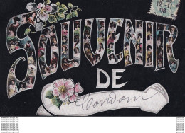 L10-32) CONDOM (GERS) SOUVENIR - MULTIVUES VISAGES DE FEMMES AVEC FLEURS - EN 1908 -(  2 SCANS ) - Condom
