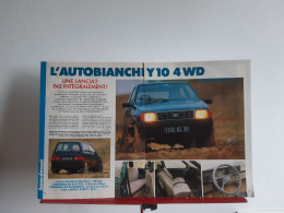 Autobianchi Y10 4 WD De 1986 - Coupure De Presse - Auto's
