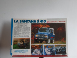 Santana S 410 De 1986 - Coupure De Presse - Auto's