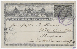 Guatemala Antwortganzsache Nach Westerhüsen, 1897 - Guatemala