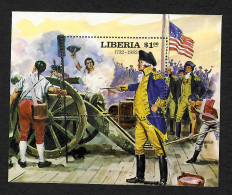 Liberia: Unabhängikeitskrieg In Amerika, Kanone, Postfrisch - Us Independence