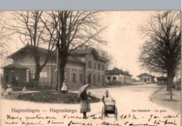 57 HAGONDANGE / HAGENDINGEN LA GARE CARTE NELS SERIE 105 N°158...(M4) - Hagondange