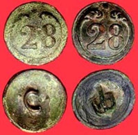 ** LOT  2  BOUTONS  N° 28  P. M. ** - Buttons