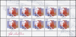 2126 Johann Sebastian Bach - 10er-Bogen ** - 1991-2000
