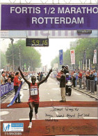 CPM - ATHLETISME - FORTIS SEMI MARATHON DE ROTTERDAM - RECORD DU MONDE - DECICACE IMPRIMEE DU VAINQUEUR - Atletiek