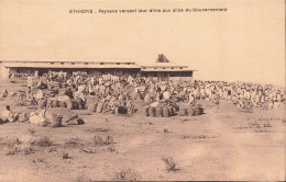 ÉTHIOPIE - Les Colonies - Paysans Versant Leur Dîme Aux Silos Du Gouvernement - VENTE DIRECTE X - Etiopia
