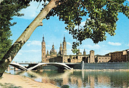 ESPAGNE ZARAGOZA RIO EBRO Y PUENTE DE SANTIAGO - Zaragoza