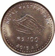 Nepal 2015 Republic Constitution Mt. Everest 100-Rupees Commemorative Coin UNC - Nepal