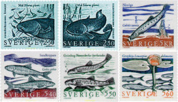 75245 MNH SUECIA 1991 PECES DE AGUA DULCE - Ongebruikt
