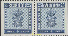 660522 MNH SUECIA 1955 CENTENARIO DEL PRIMER SELLO DE SUECIA - Altri & Non Classificati