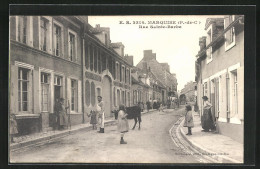 CPA Marquise, Rue Sainte-Barbe - Marquise