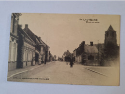 SINT LAUREINS   DORPSPLAATS GEANIMEERD   PRACHTIG  ZICHT  RAAR (j) - Sint-Laureins