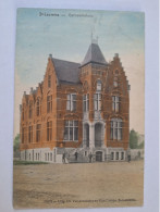 SINT LAUREINS   GEMEENTEHUIS ORIGINEEL INGEKLEURD  GEANIMEERD   PRACHTIG  ZICHT  RAAR (j) - Sint-Laureins