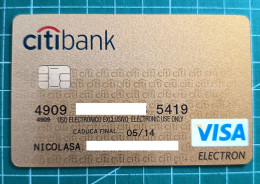 SPAIN CREDIT CARD CITI BANK 2010-03 - Credit Cards (Exp. Date Min. 10 Years)